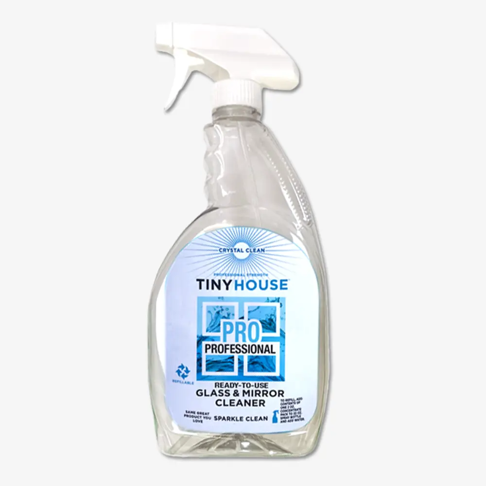 Tiny House® PRO Glass & Mirror Kit: Refill Bag and Spray Bottle - Image 5
