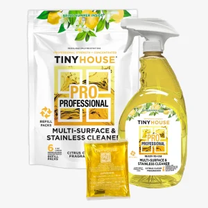 Tiny House® PRO Multi-Surface Kit: Refill Bag and Spray Bottle