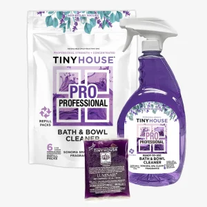 Tiny House® PRO Bath & Bowl Kit: Refill Bag and Spray Bottle