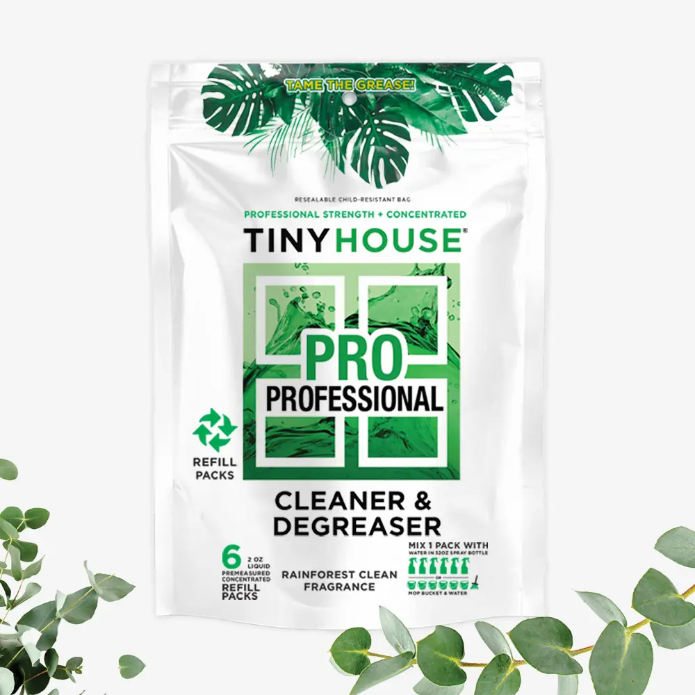 Tiny House® PRO Cleaner & Degreaser Kit: Refill Bag and Spray Bottle - Image 4