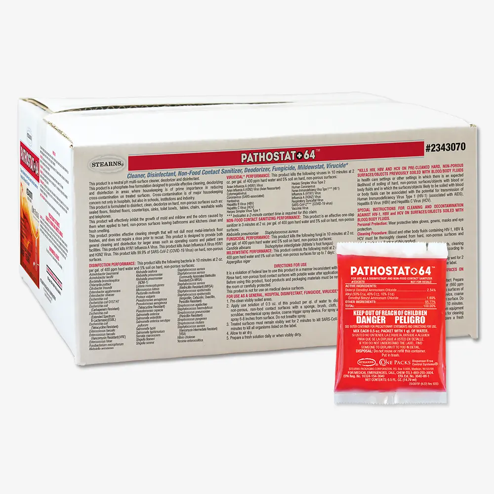 One Packs® Pathostat 64™ Disinfectant Cleaner - Image 2
