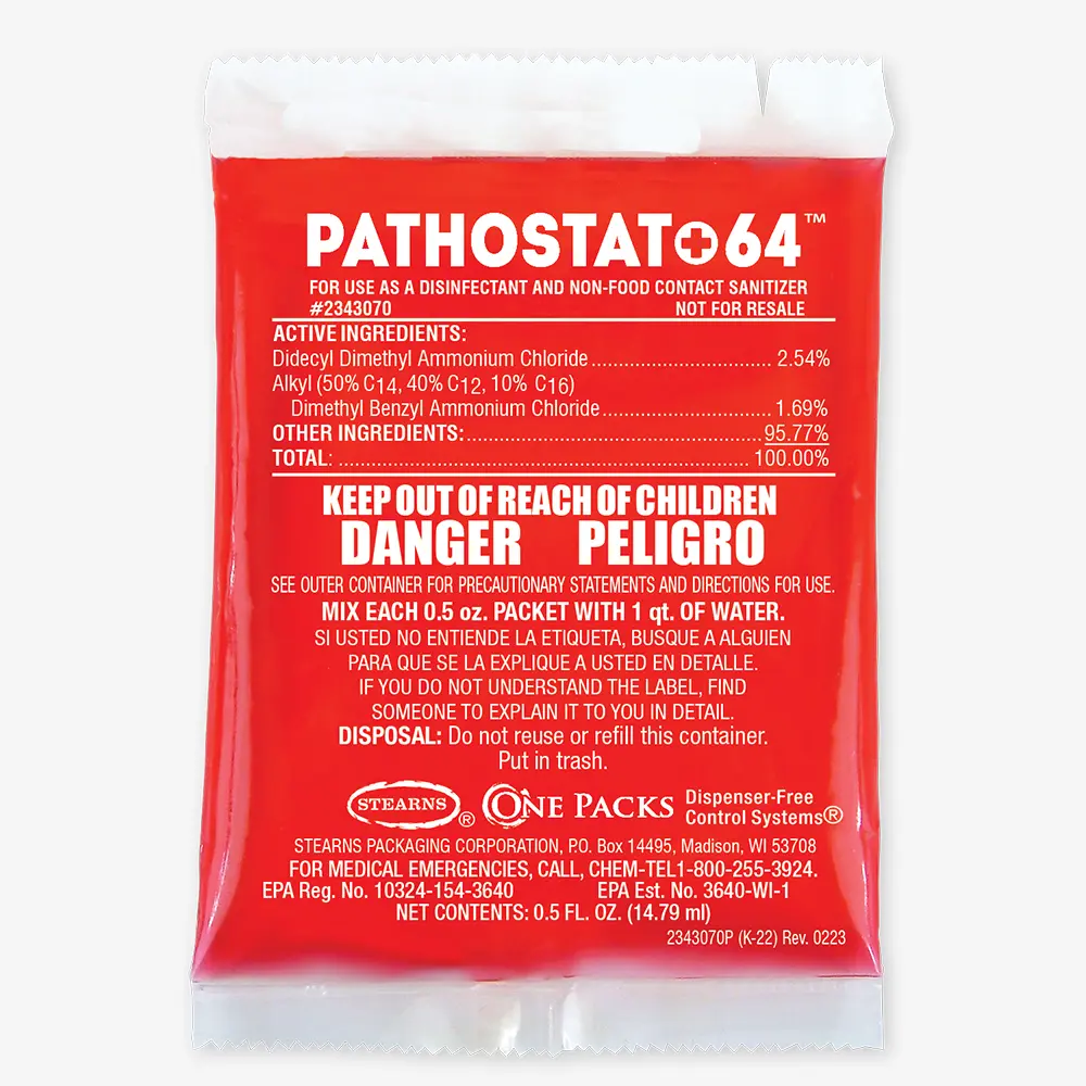 One Packs® Pathostat 64™ Disinfectant Cleaner - Image 3