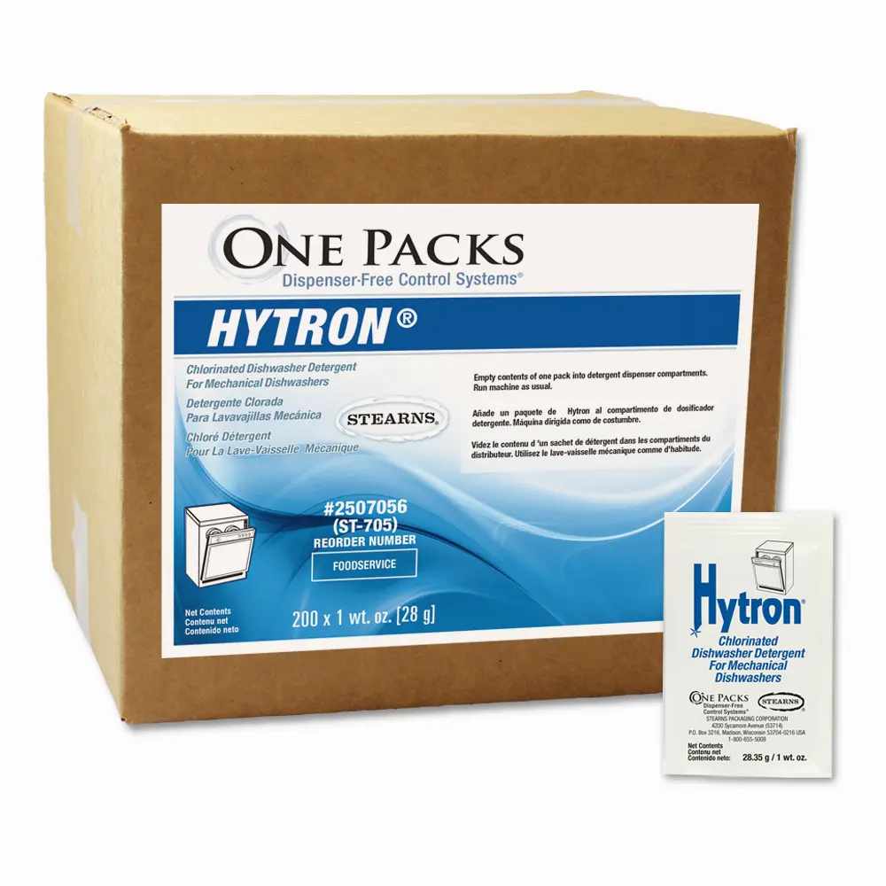One Packs® Hytron® Chlorinated Dishwasher Detergent for mechanical dishwashers - Image 3
