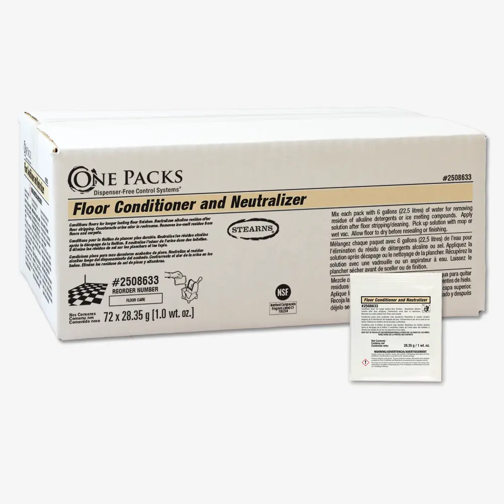 One Packs® Powdered Floor Conditioner and Neutralizer