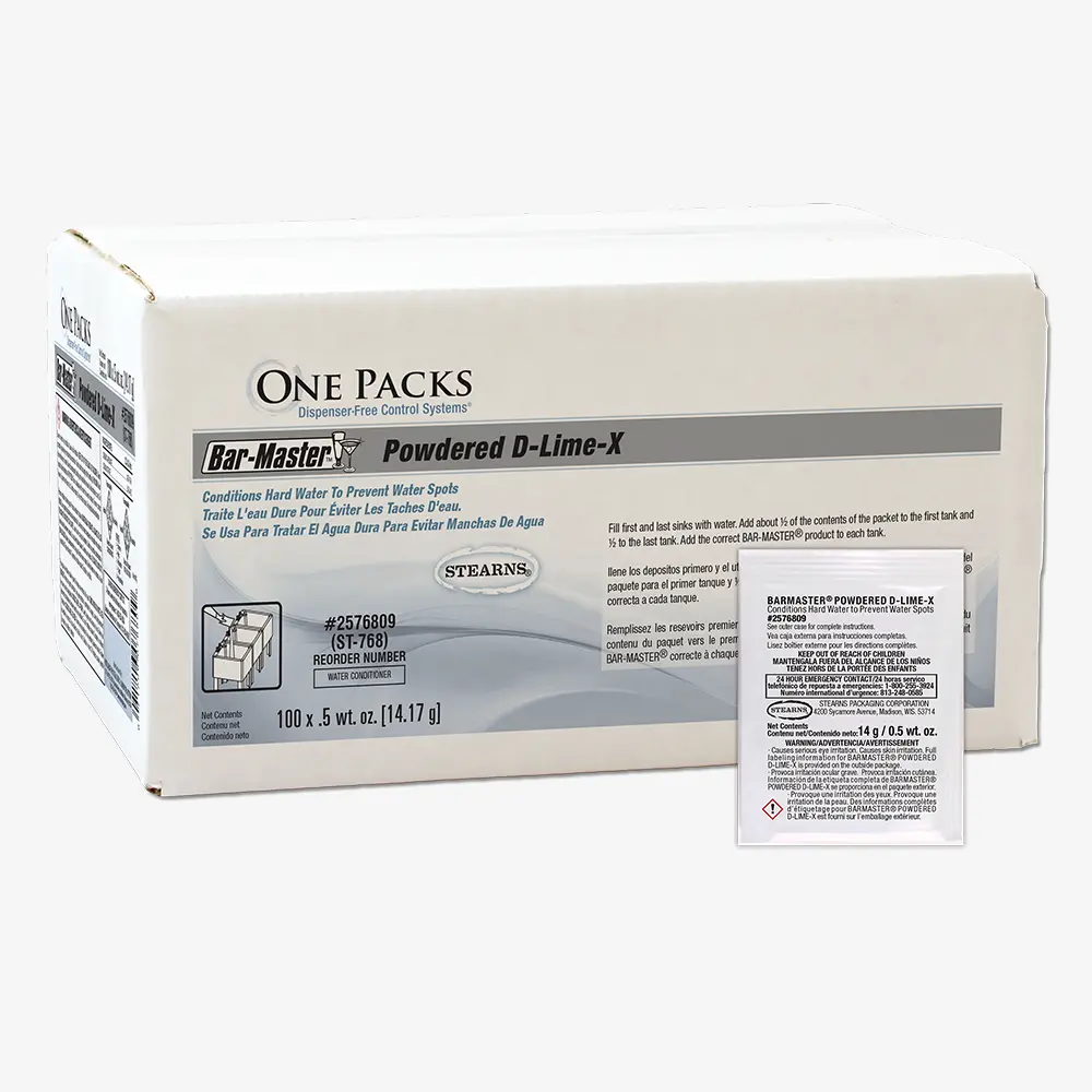 One Packs® Bar Master® Powdered D-Lime-X