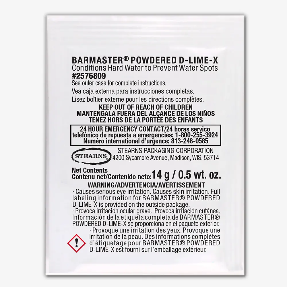 One Packs® Bar Master® Powdered D-Lime-X - Image 2