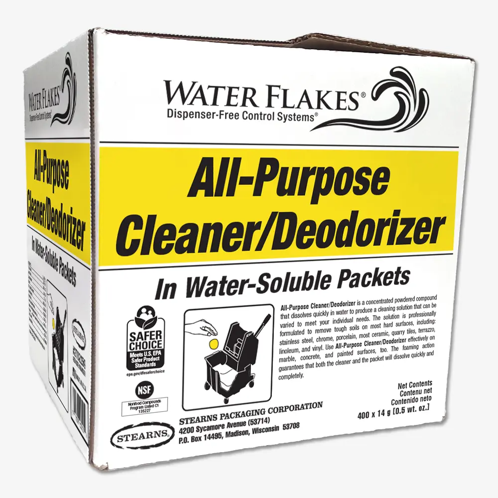 Water Flakes® All-Purpose Cleaner/Deodorizer in water-soluble packets - Image 2