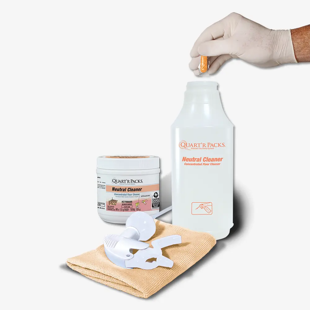 Quart'r Packs® Neutral Cleaner Concentrated Floor Cleaner - Image 2