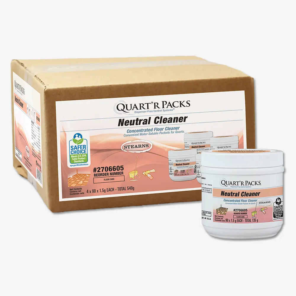 Quart'r Packs® Neutral Cleaner Concentrated Floor Cleaner