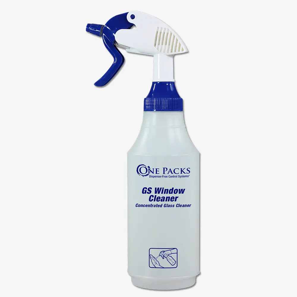 One Packs® GS Window Cleaner 32 oz. Spray Bottle
