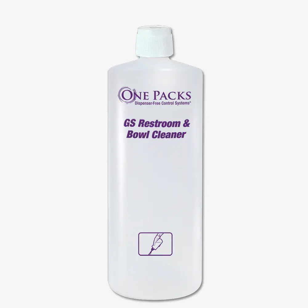 One Packs® GS Restroom & Bowl 32 oz. Bottle w/Spout Cap
