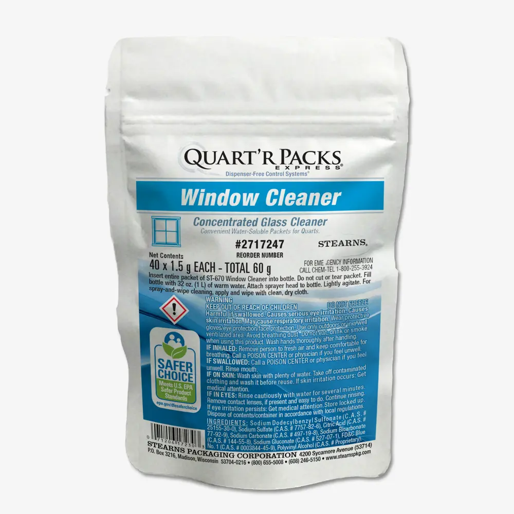 Quart'r Packs® Express Window Cleaner