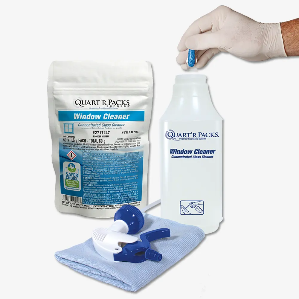 Quart'r Packs® Express Window Cleaner - Image 2