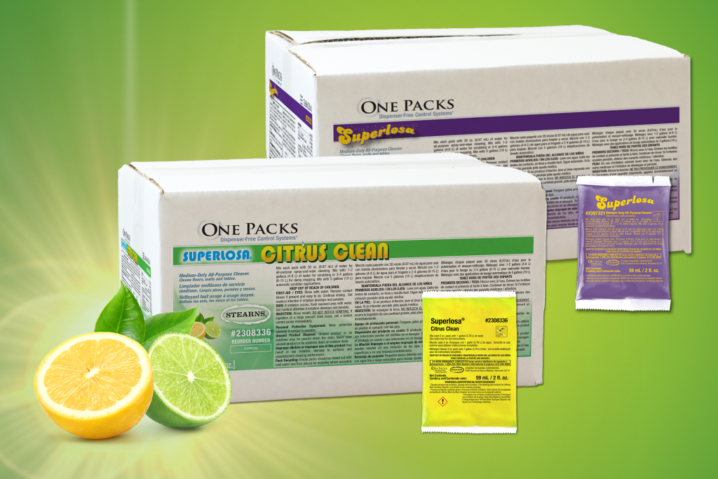 One Packs Superlosa Purple and Citrus Clean Multi-purpose cleaner