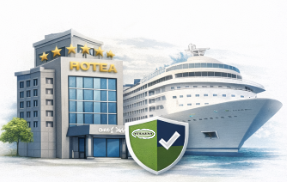 Hotel and cruise ship representing hospitality sanitation and food safety compliance solutions